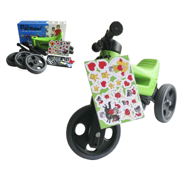 FUNNY WHEELS RIDER SPORT Světle zelená  - Dětské odrážedlo FUNNY WHEELS