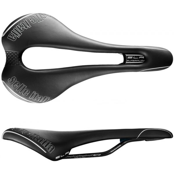 Selle Italia SLR TM SUPERFLOW L černá NS - Pánské sedlo na kolo Selle Italia